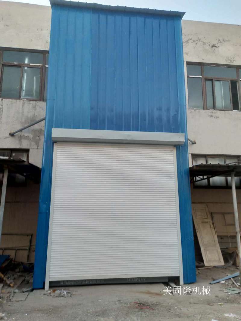 百色外带卷帘门导轨式升降机厂家